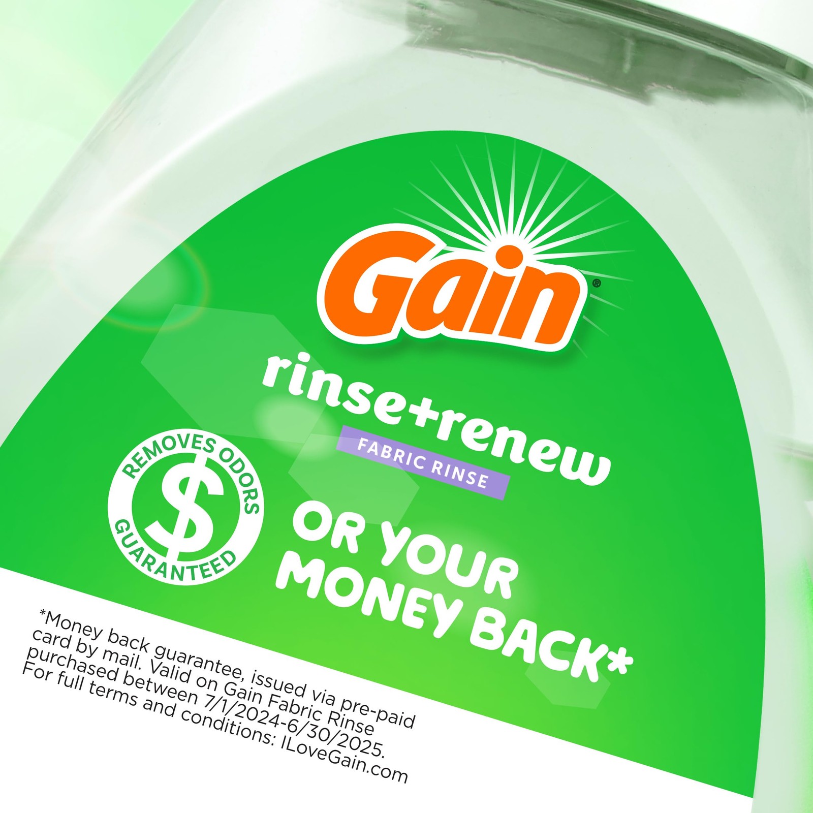 Gain Dewdrop Dream 48 FL OZ Fabric Rinse and Renew Laundry Odor Remover
