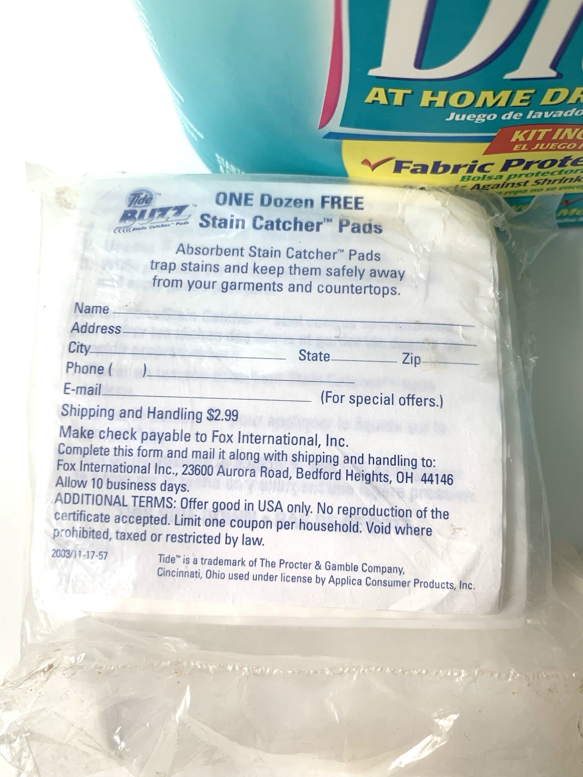 Dryel At Home Dry Cleaner Starter Kit 4 Loads 16 Garments Vtg Partial Box
