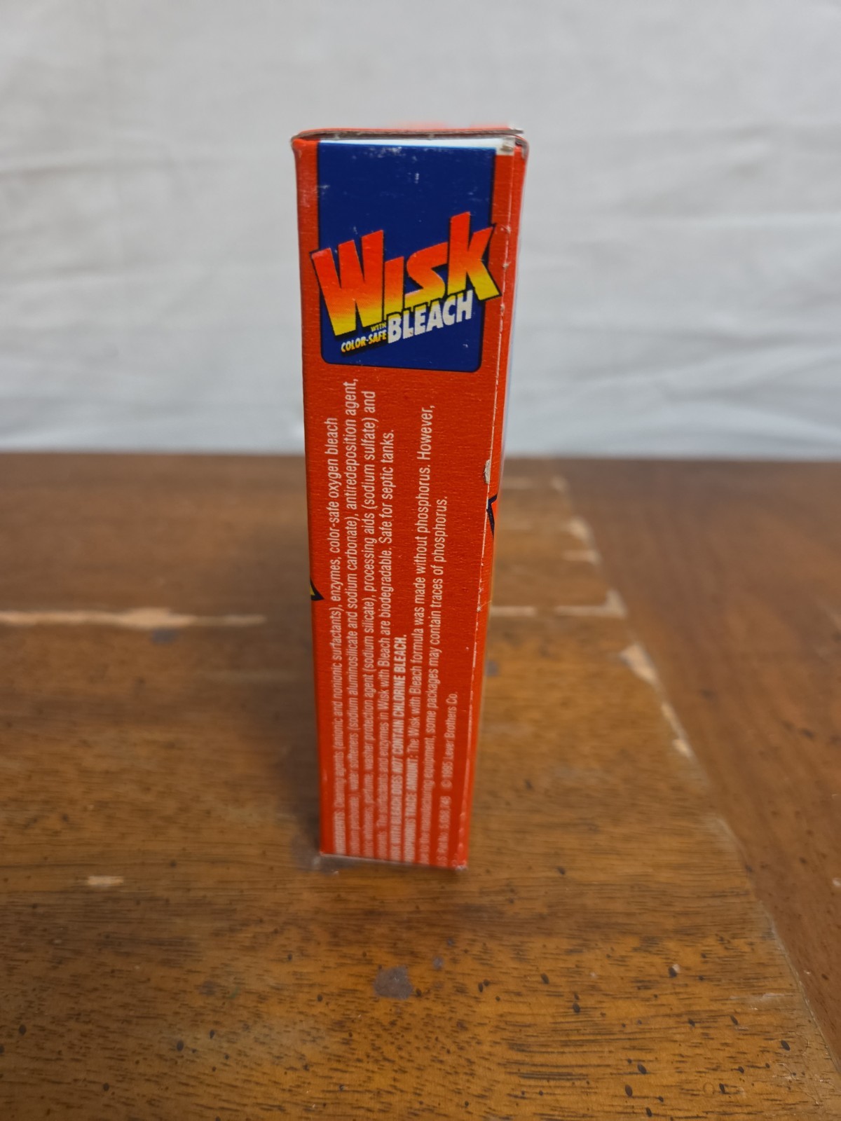 Wisk With Color Safe Bleach Laundry Detergent New 1 Load Vintage Prop