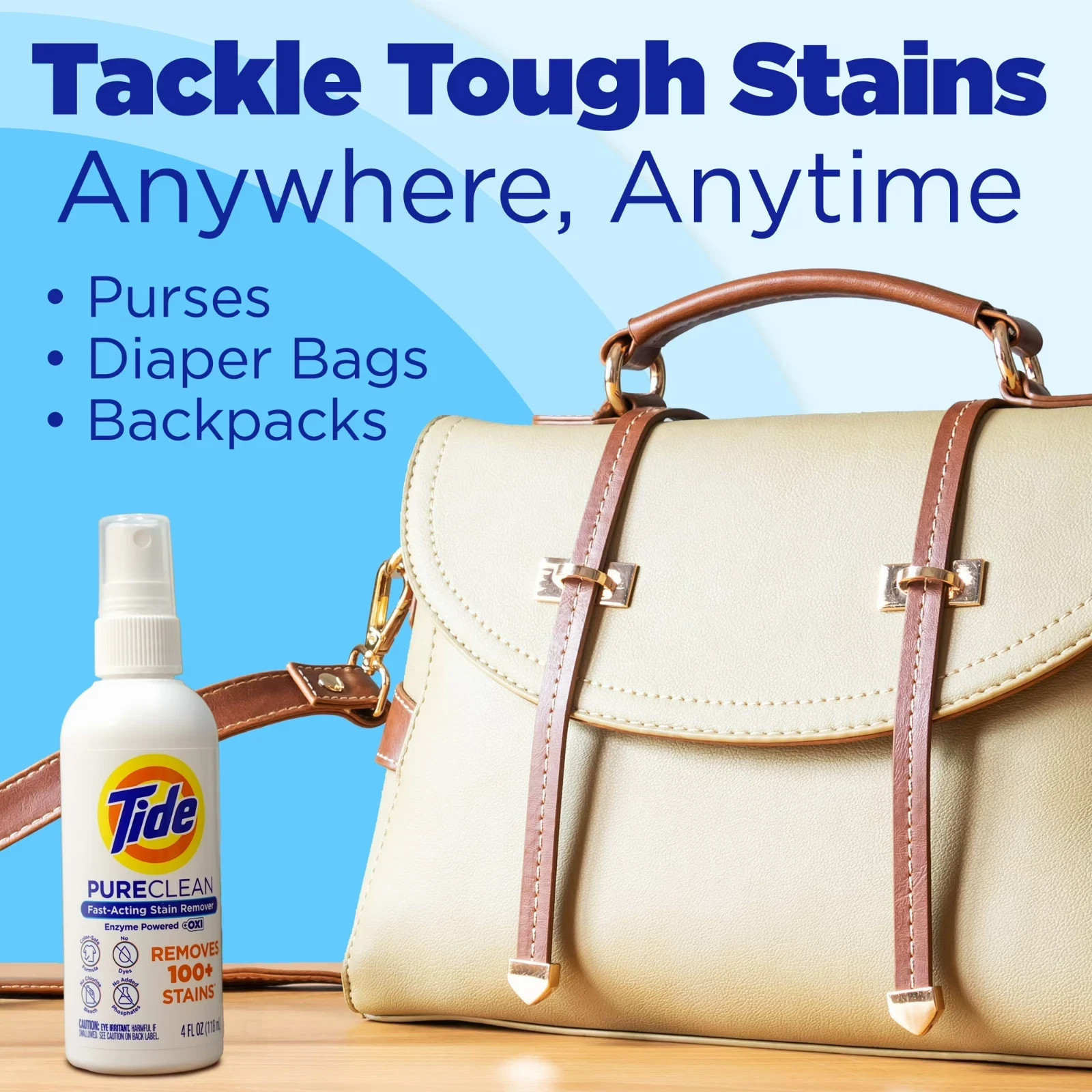 Tide PureClean Laundry Stain Remover Fast Acting 4 fl oz- Free Shipping USA