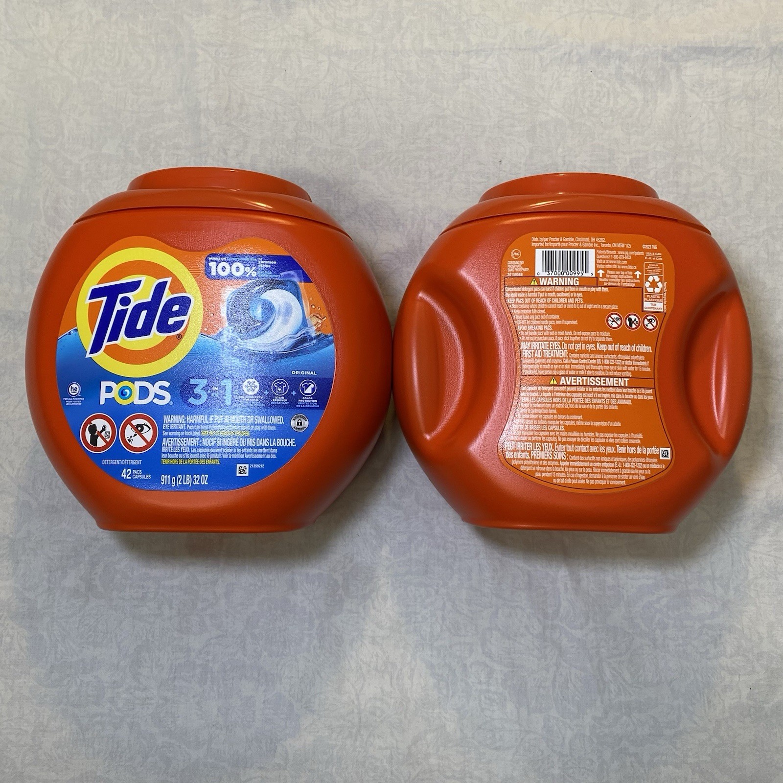 Tide PODS 3in1 Laundry Detergent 42 Count Original / Lot of 2 ( 84 Pods Total )