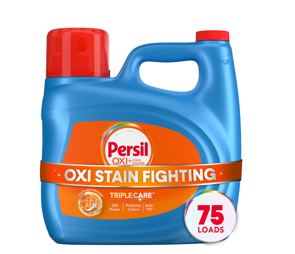 Persil Advanced Clean Oxi+Odor Fighter Liquid Laundry Detergent, 126 fl oz