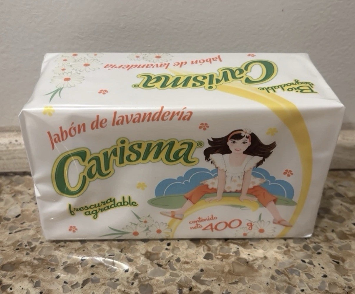 3X CARISMA LAUNDRY SOAP BARS ( JABON DE BARRA ) – 3 of 400g EACH -FREE SHIPPING