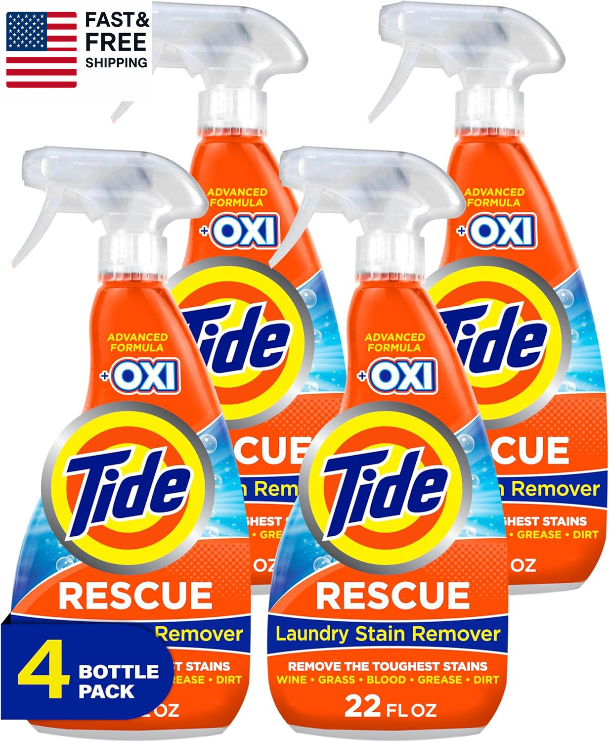 Laundry Stain Remover with Oxi, Rescue Clothes, Upholstery, Carpet and More from