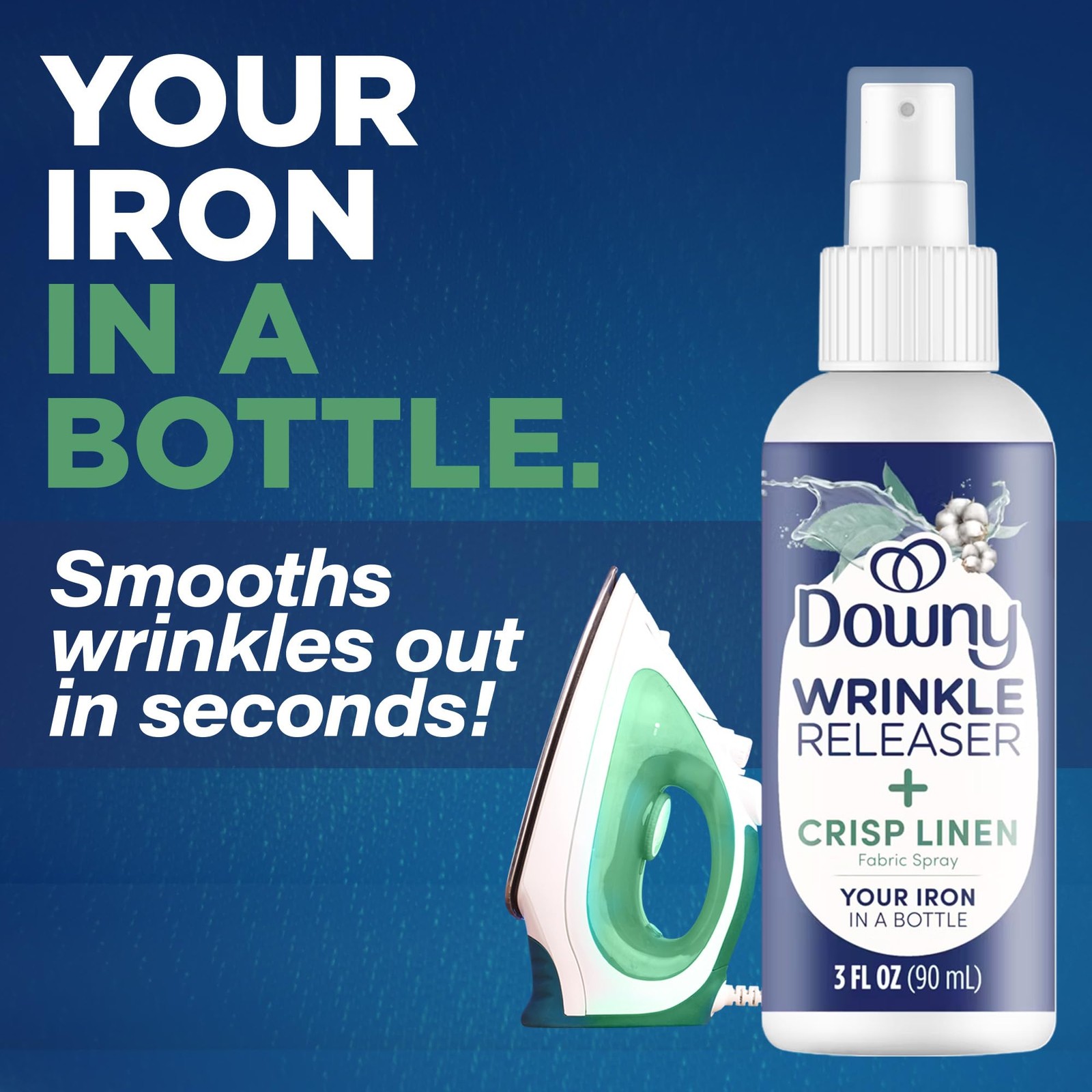 Downy Wrinkle Release Spray w/Bonus 3oz Bounce 1 Count (Pack of 2)