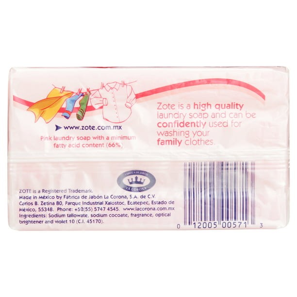 Pink Zote Laundry Bar Soap, 14.1oz (400g)