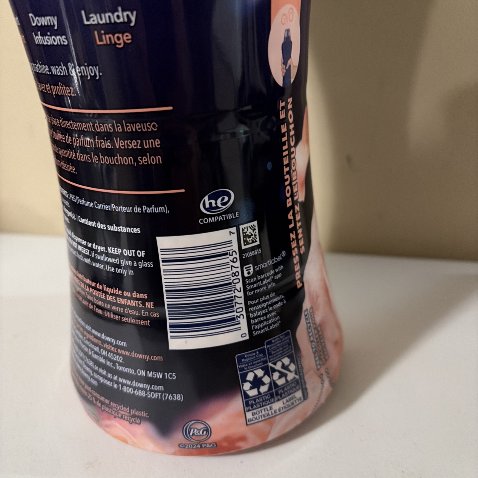 Downy Infusions Bliss SPARKLING AMBER & ROSE In-Wash Booster Beads 24 oz.