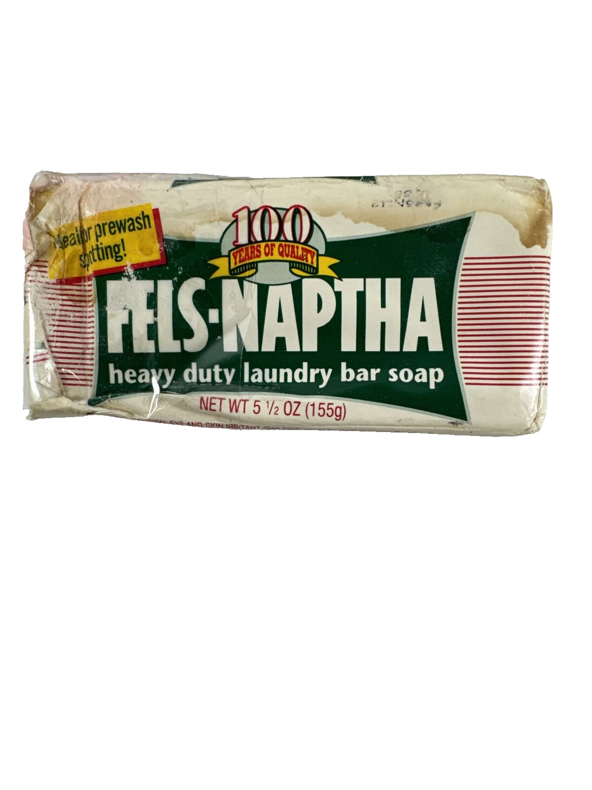 3X VINTAGE Fels-Naptha Laundry Bar Stain Remover 5-1/2 oz. Bars PACKAGE DAMAGE