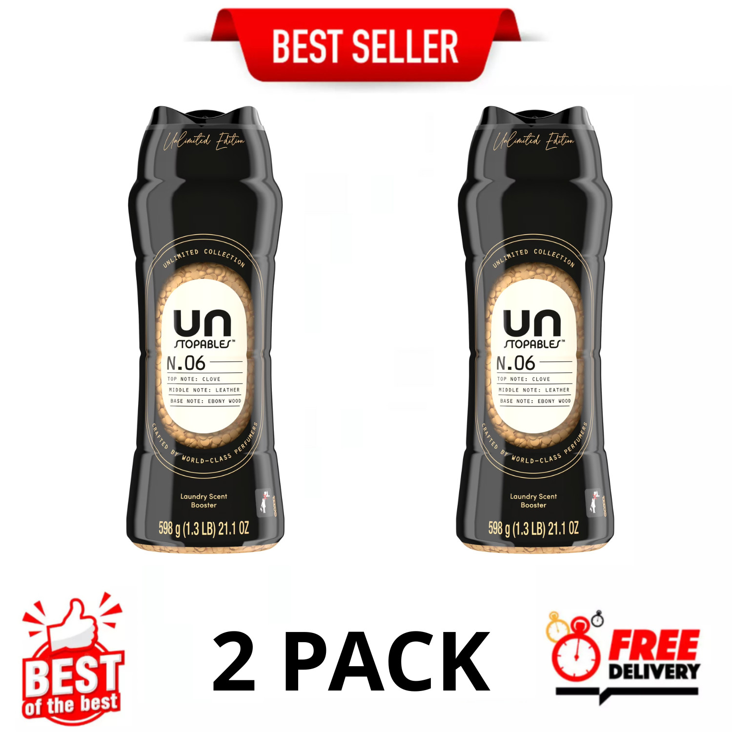Downy Unstopables Unlimited Collection No.06 Gold Scent Booster Beads 2, 2 Pack