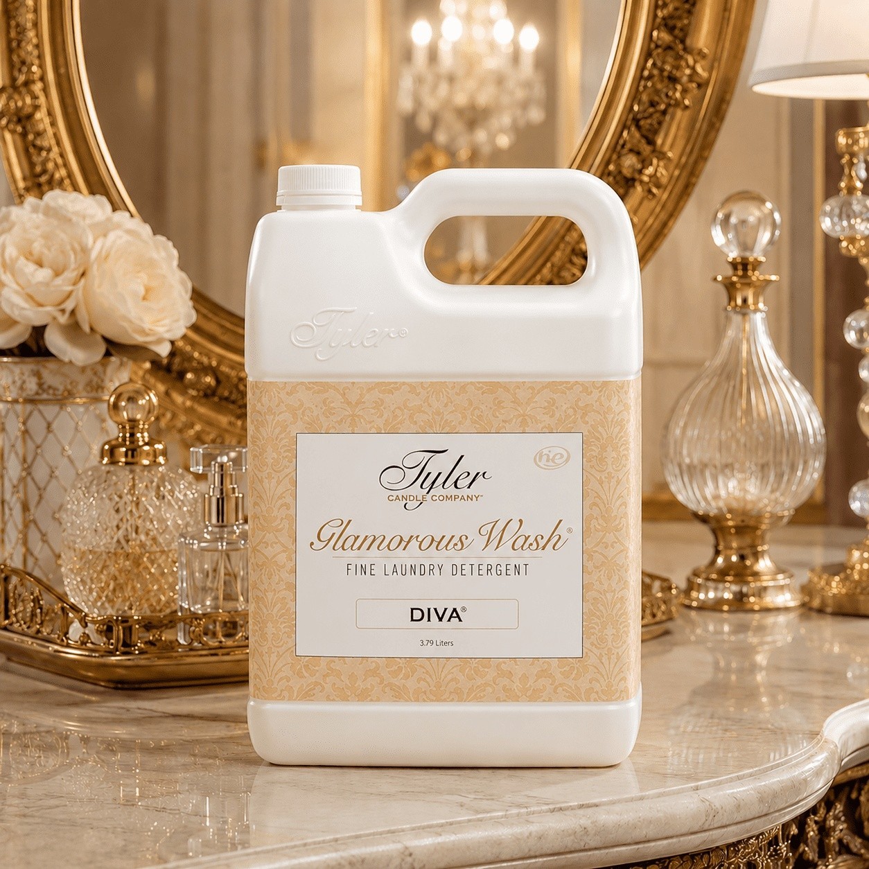 Tyler Candle Diva Glamorous Wash Liquid Laundry Detergent, 48 Loads, 128 fl oz