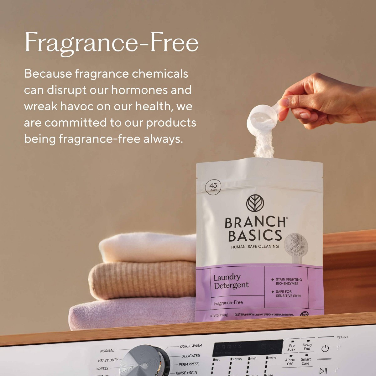 Branch Basics Fragrance-Free Laundry Detergent Powder – 1.5lbs