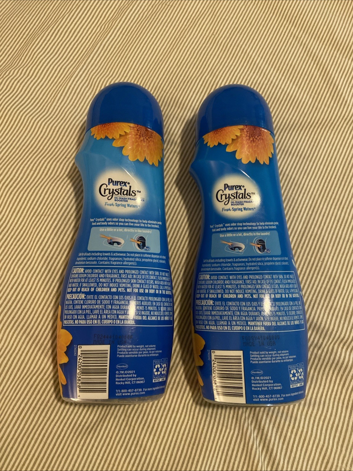2 Purex Crystals In-Wash Fragrance Booster: Fresh Spring Waters 21oz