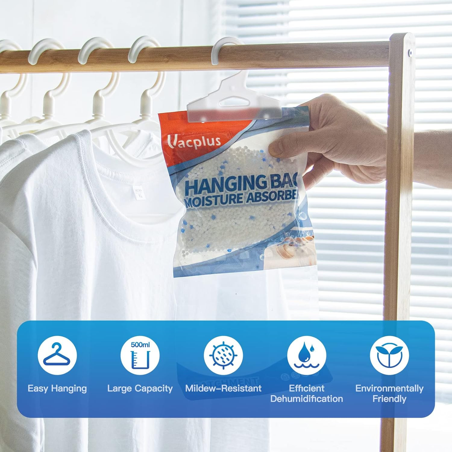 Moisture Absorber, 9.8 OZ Hanging, Strong Absorption, Linen Scent |