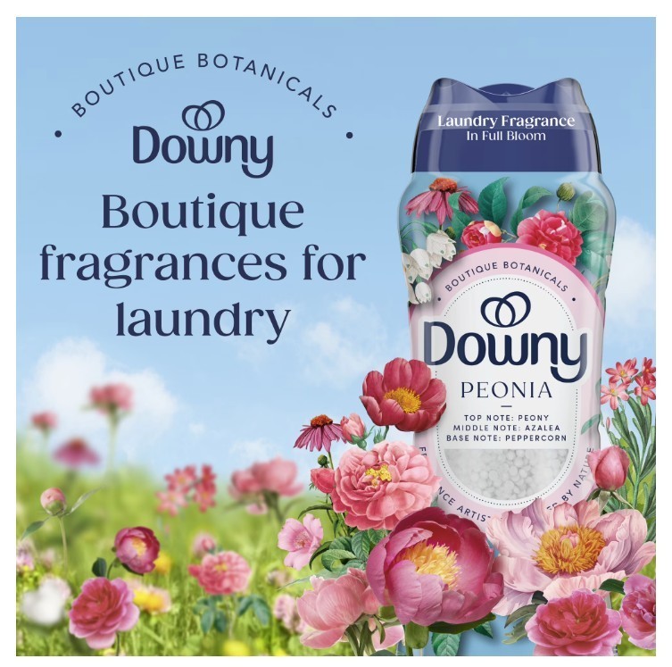 SALE-Downy Boutique Botanicals In-Wash Scent Booster Beads Peonia 21.1 oz 2 Pack