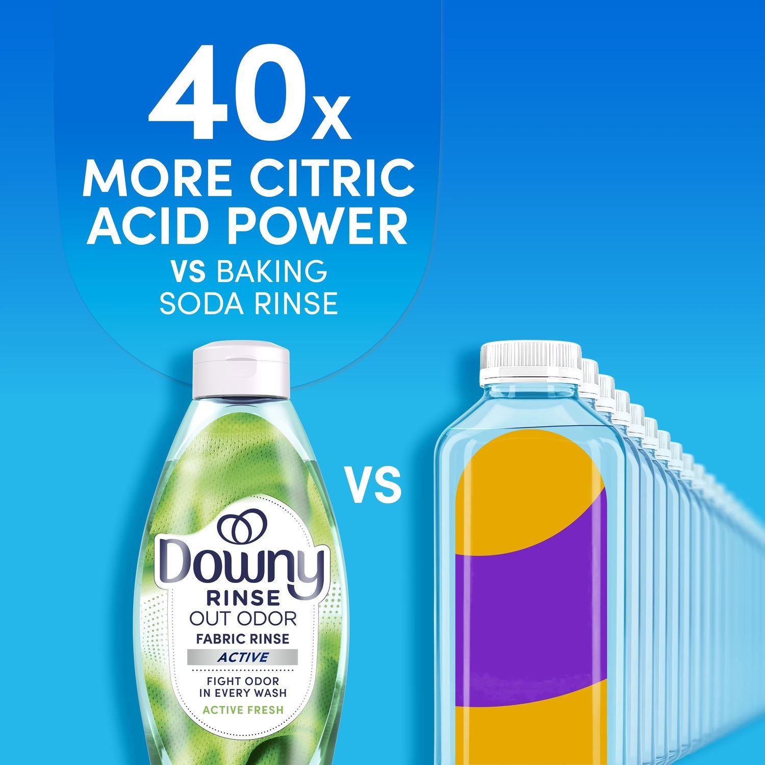 Downy Rinse Out Odor Laundry Rinse Active Fresh Scent Refreshes 48 Fl Oz