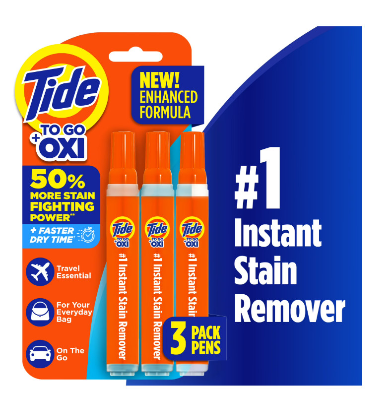 Tide To Go Instant Stain Remover Pen Fresh 1.01 fl oz 3 Count Each-(2 Pack)