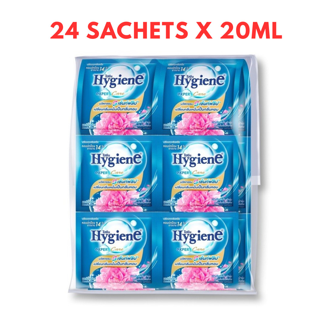 24x Hygiene Expert Care Morning Fresh Scent Fabric Softener Concentrate 20 ml