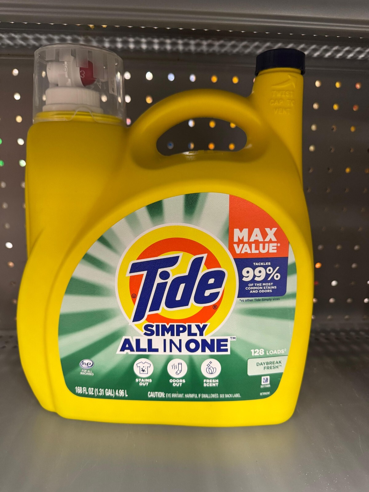 Tide Simply Refreshing Breeze Liquid Laundry Detergent – Clean & Fresh, 128oz