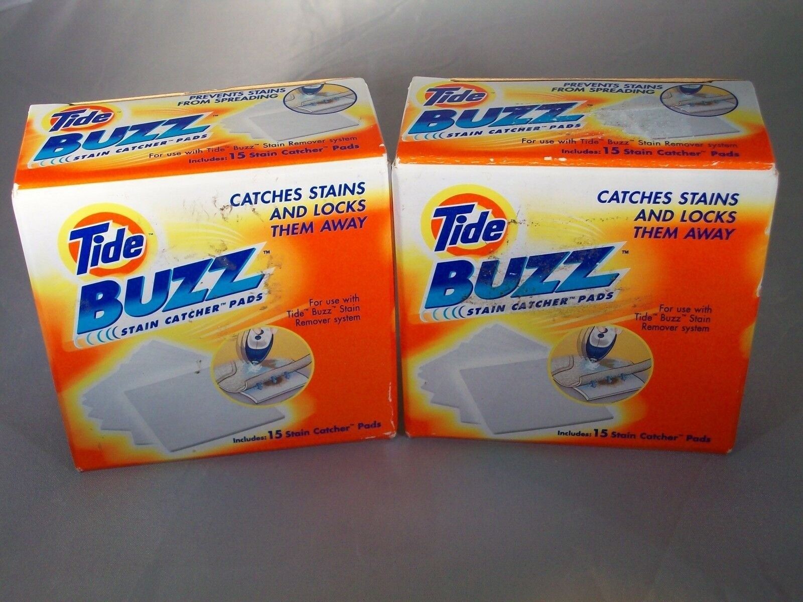 Tide BUZZ Ultrasonic Stain Catcher Pads Set of 2 Boxes of 15 S5688