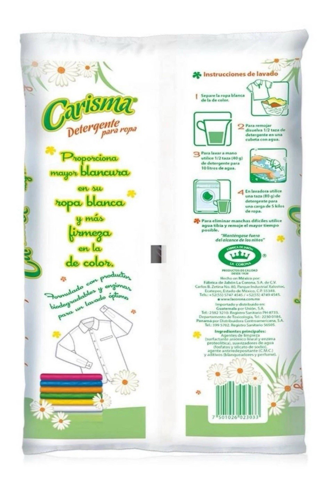 1 Kg CARISMA DETERGENTE PARA LAVAR LAUNDRY DETERGENT FOR CLOTHES & FAB