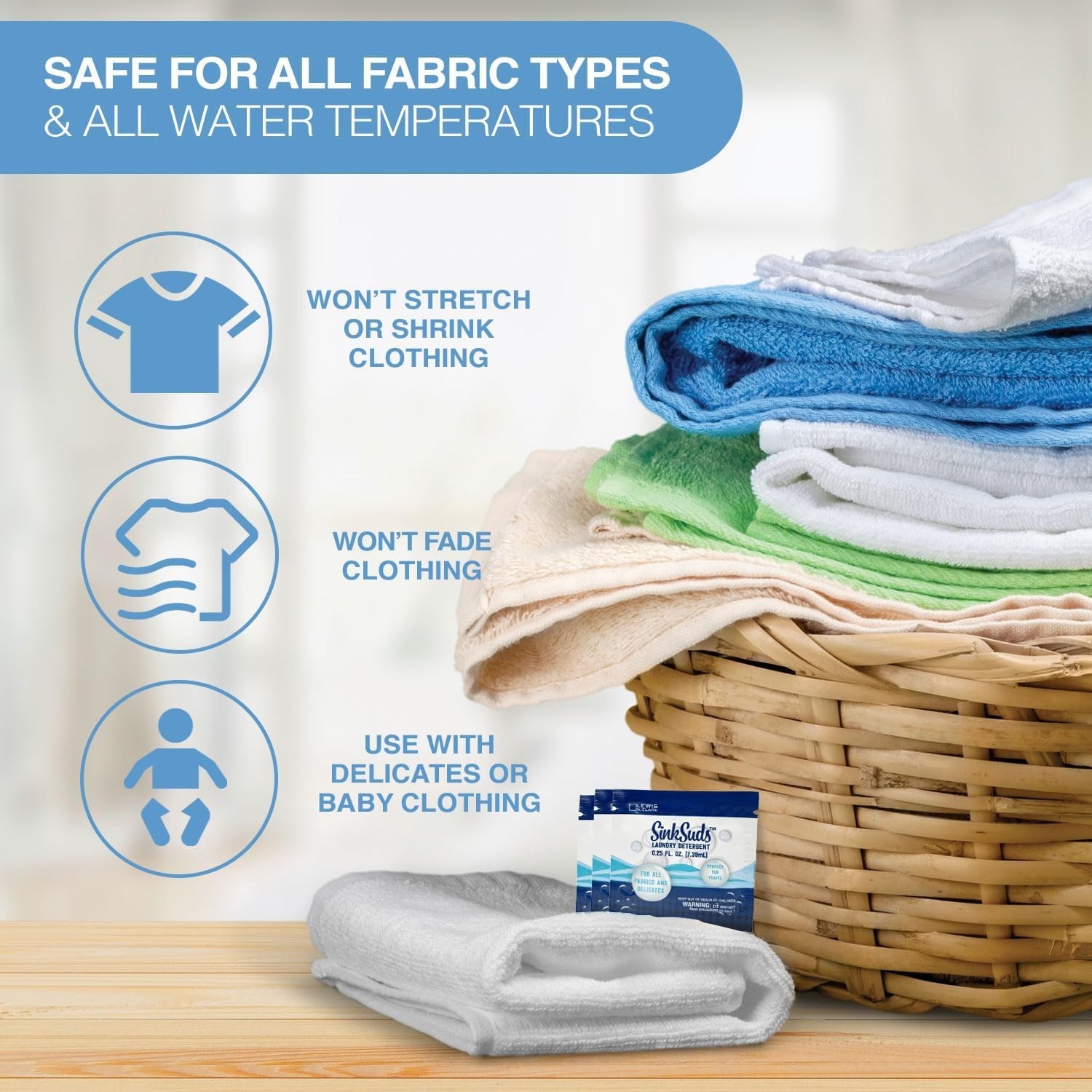 SinkSuds Laundry Detergent, Travel Size Liquid Soap, TSA Compliant, Safe For …
