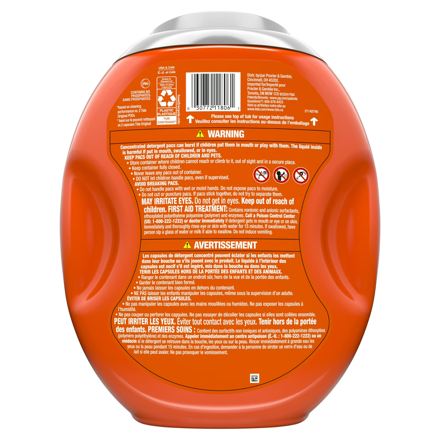 Tide Power PODS with Downy April Fresh Laundry Detergent Pacs 45 Ct, 2 Pack