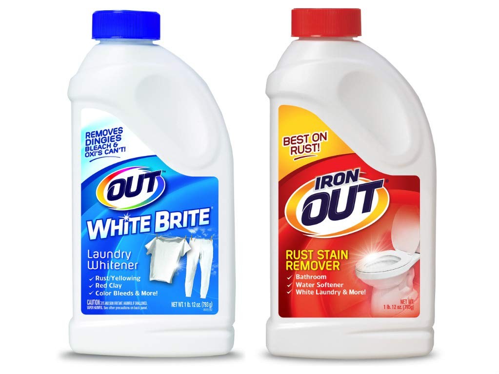 OUT White Brite Laundry Whitener and Multipurpose Rust 28 Ounce (Pack of 2)