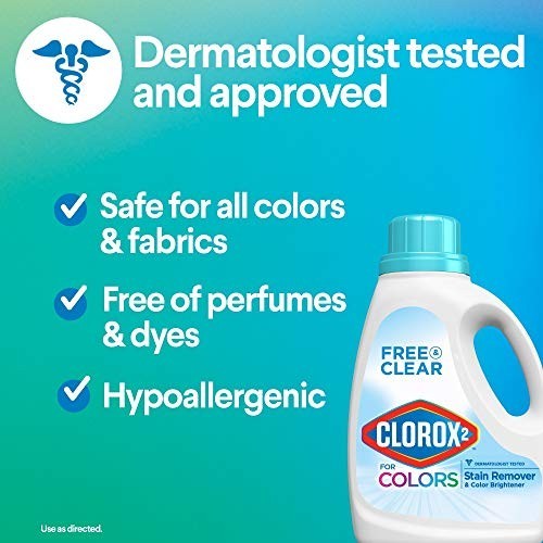 Clorox 2 Color Safe Bleach, 33 oz – Stain Remover & Brightener for Laundry
