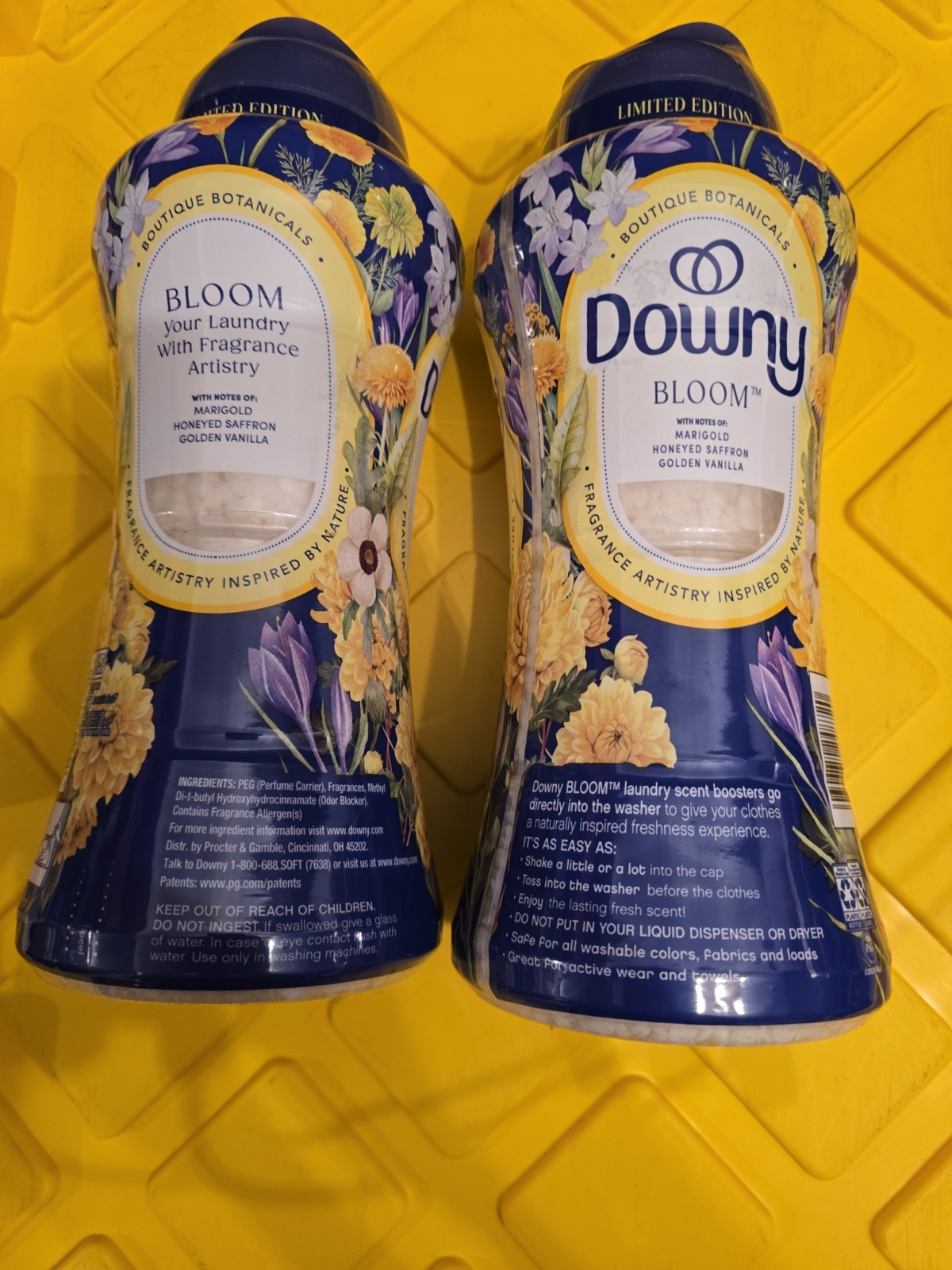 Downy Boutique Botanicals, In-Wash Scent Booster Beads,Bloom Scent LOT OF 2 26.3