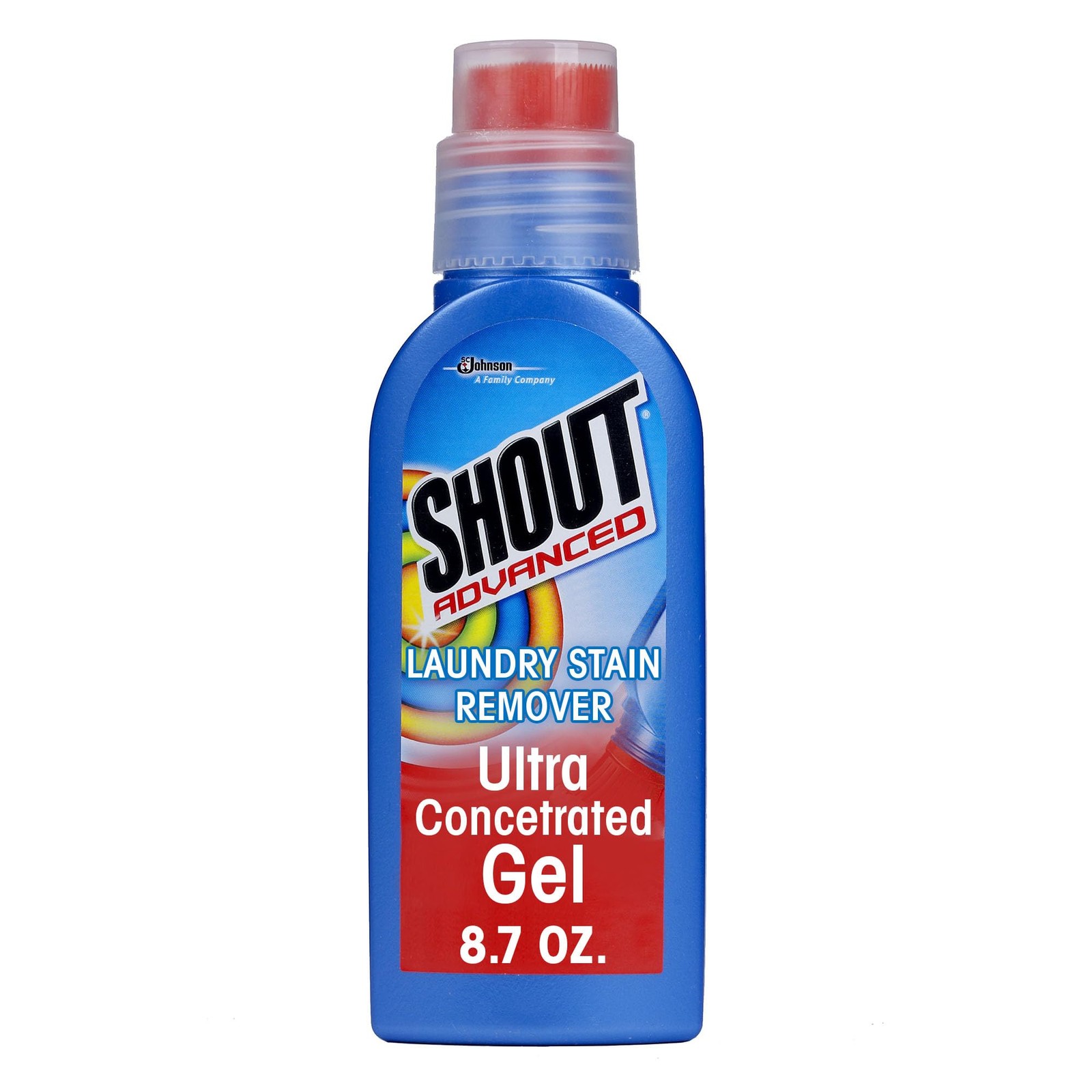 Shout Advanced Ultra Concentrated Stain Remover Gel 8.7 Oz With Brush