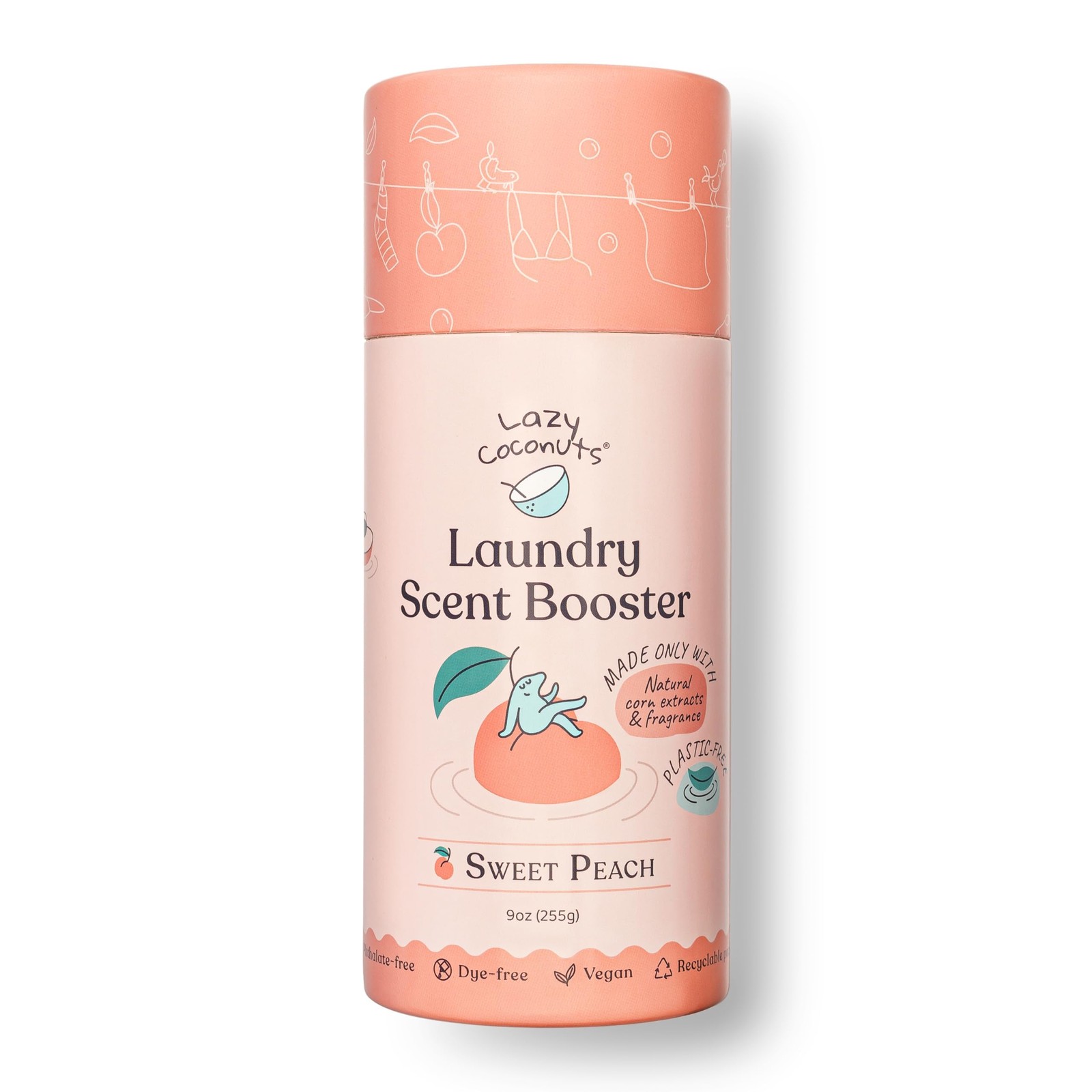 Lazy Coconuts Sweet Peach Laundry Beads – Eco Friendly, 9 Ounce (Pack of 1)