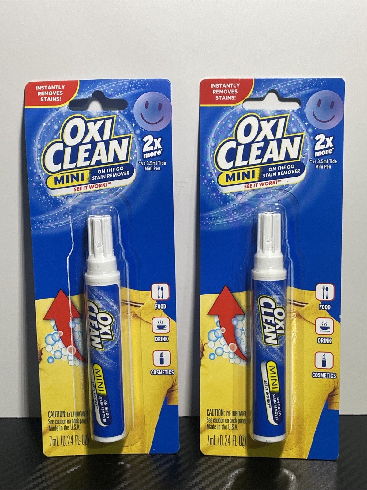 Lot Of 2 OxiClean On The Go Stain Remover Mini Pens New