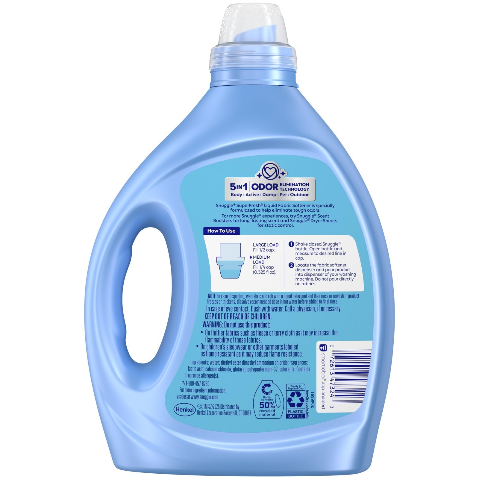 Snuggle SuperFresh Fabric Softener Liquid, 75 Fl Oz (Pack of 1), Original