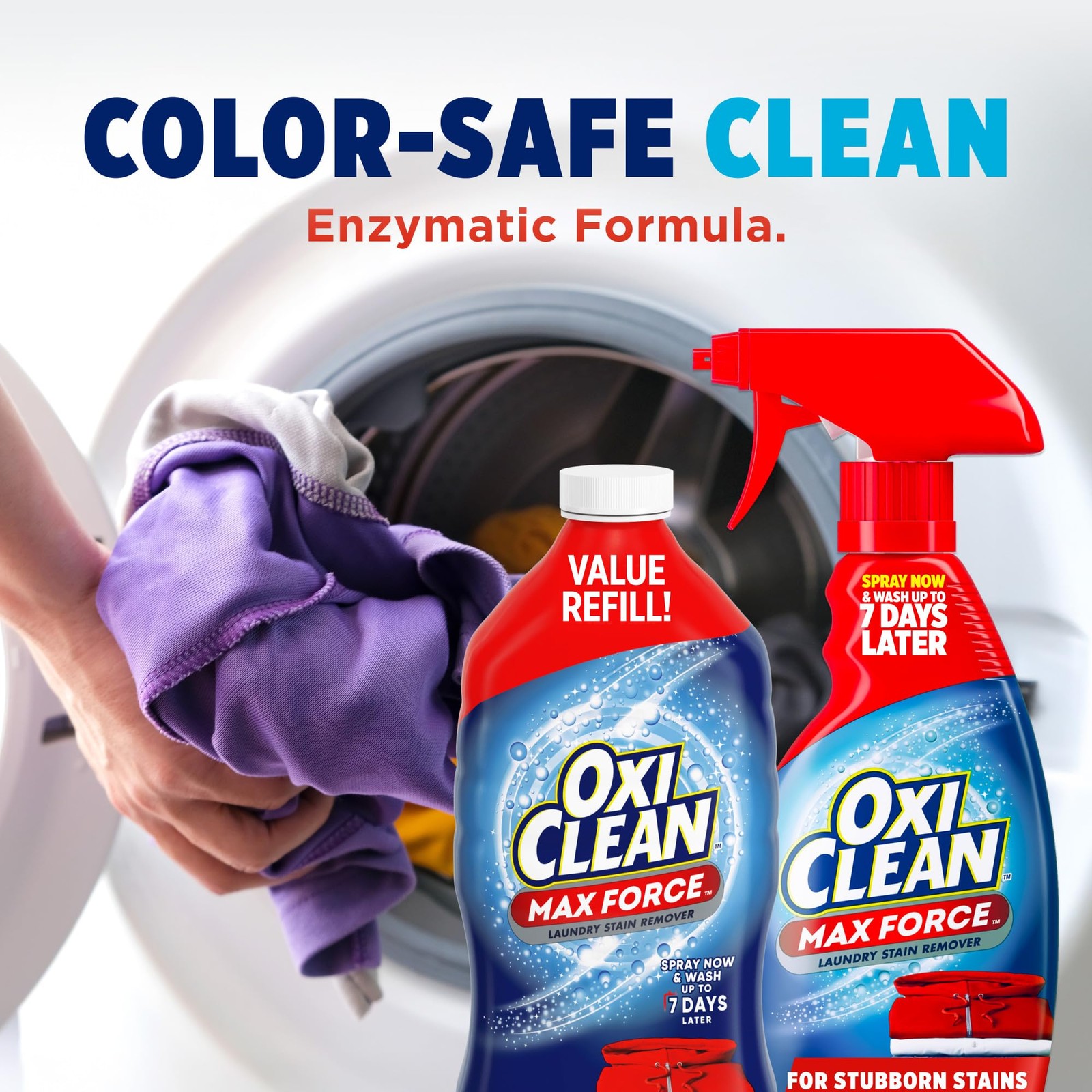OxiClean Max Force Laundry Stain Remover Spray 48 Fl Oz (Pack of 1), No Color
