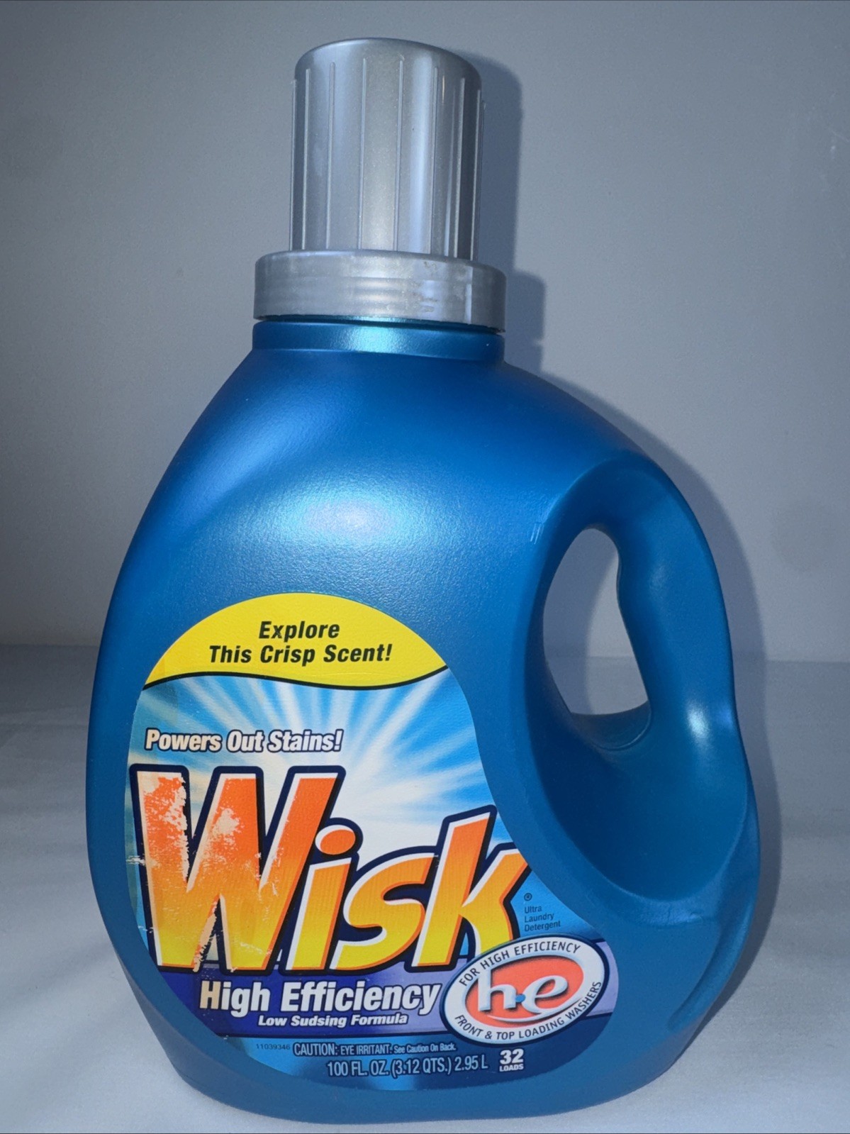 Rare Wisk High Efficiency HE Laundry Detergent Approx 75% Full Discontinued HTF