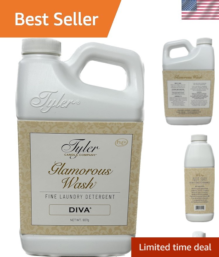 Diva Tyler Glam Wash Detergent 32 FL OZ – Gentle on Delicates & Chemical-Free
