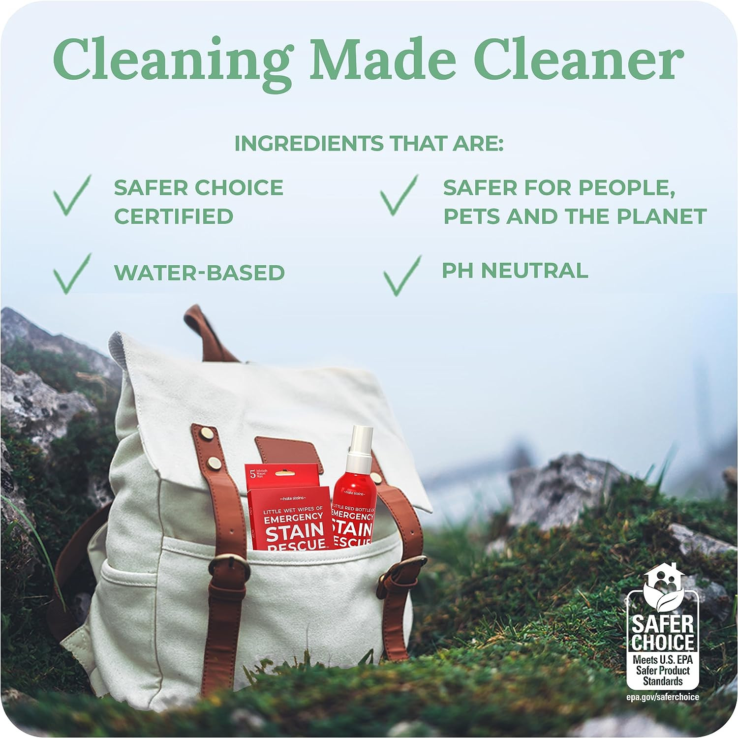Stain Remover Spray – Fast-Acting Spray for Laundry – Carpet Spot Removal & Oil,