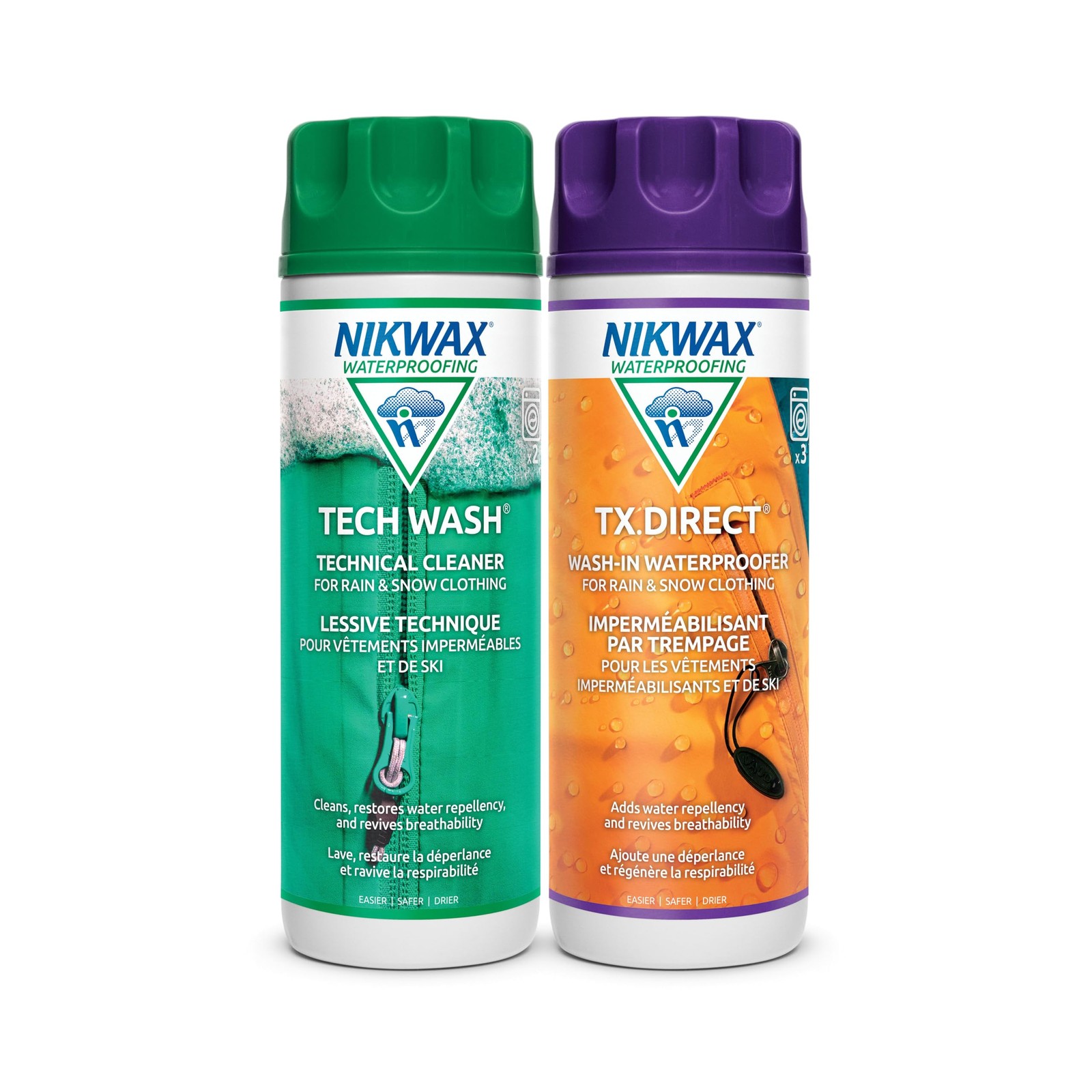 Nikwax Hardshell Cleaning & Waterproofing Duo-Pack 300ml Cleans and Restores
