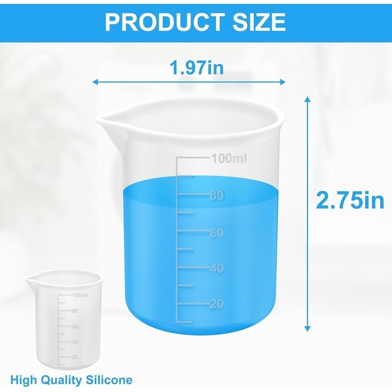 Silicone Laundry Measuring Cup Detergent Dispenser Durable Easy to Clean 3.4oz