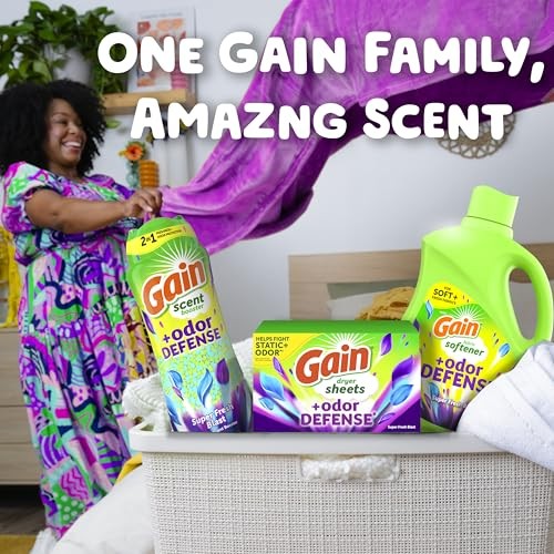Gain Super Fresh Blast Liquid Odor Defense Fabric 140 Fl Oz (Pack of 1)