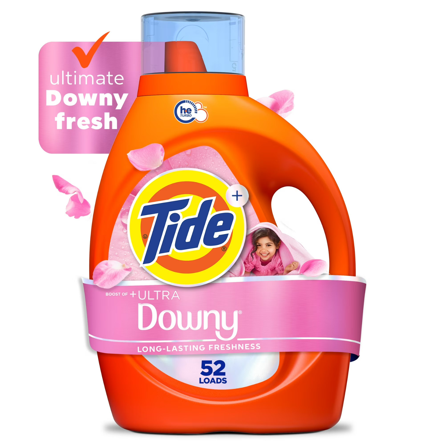 2PK Tide Plus Ultra Downy Liquid Laundry Detergent April Fresh 73 fl oz 52 Loads