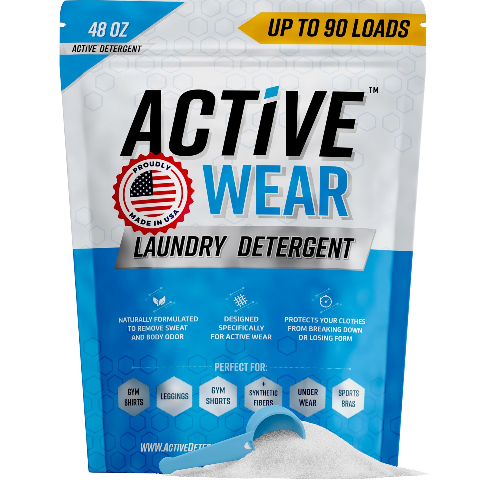 Wear Laundry Detergent & Soak – Formulated for Sweat and Workout Clothes – Na…