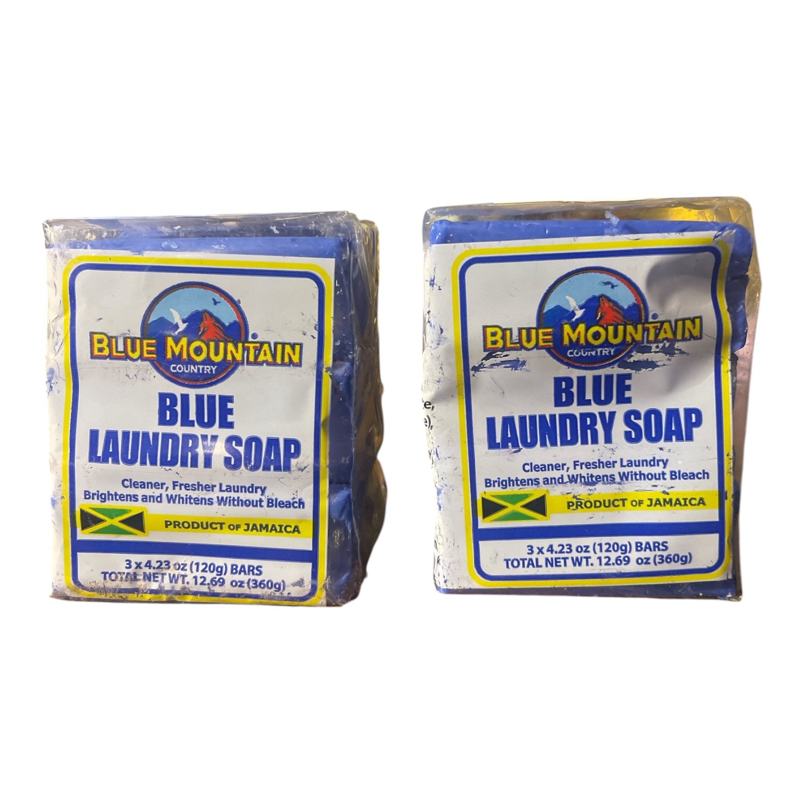 Blue Mountain Blue Laundry Soap 2 Pack 6 Bars Total Product of Jamaica