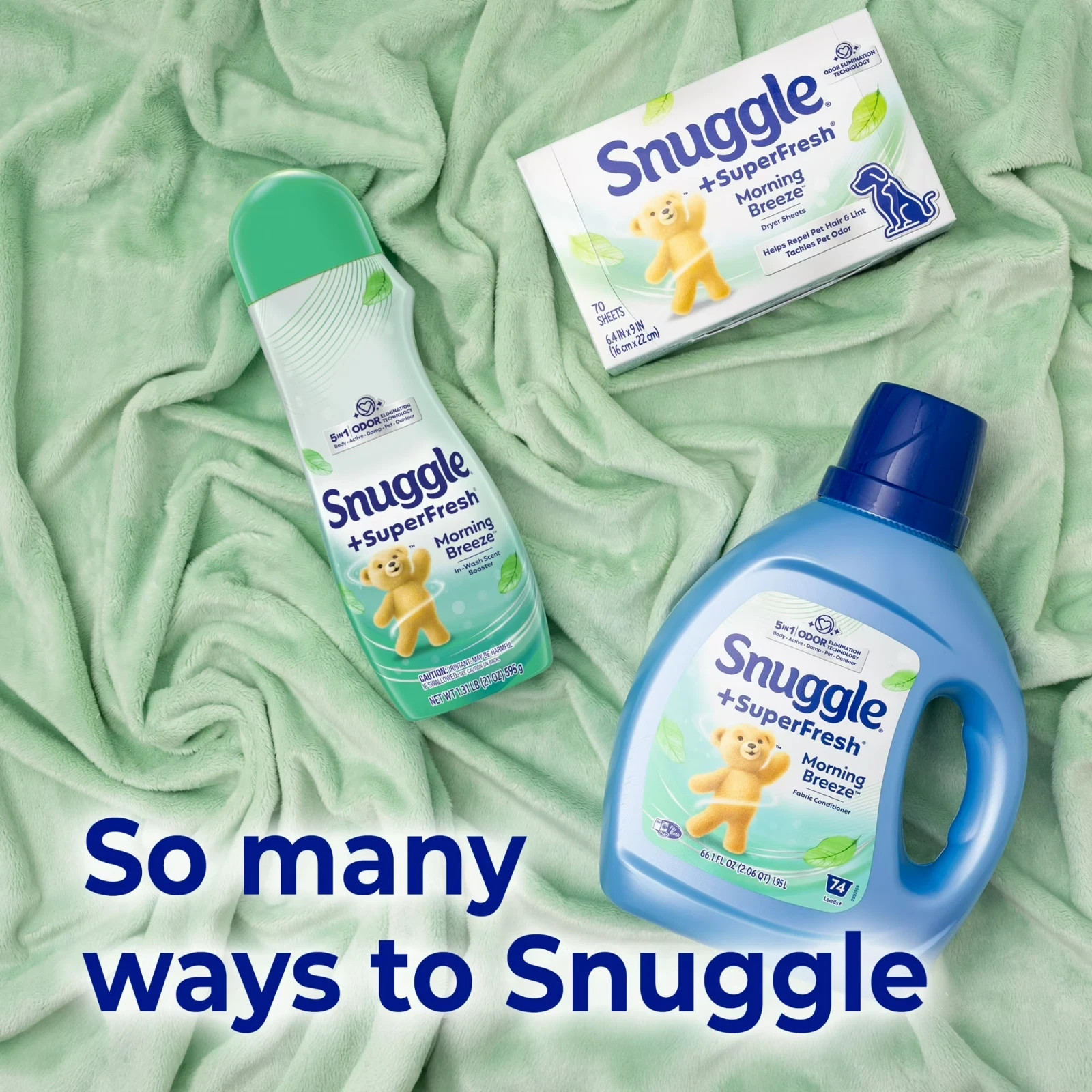 Snuggle SuperFresh Fabric Softener Morning Breeze 40 Loads- Free Shipping