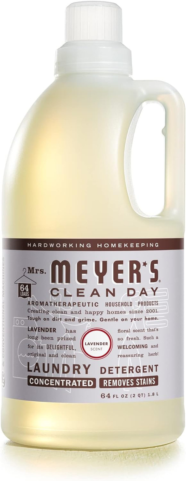 CLEAN DAY Liquid Laundry Detergent, Biodegradable Formula Infused with Essential