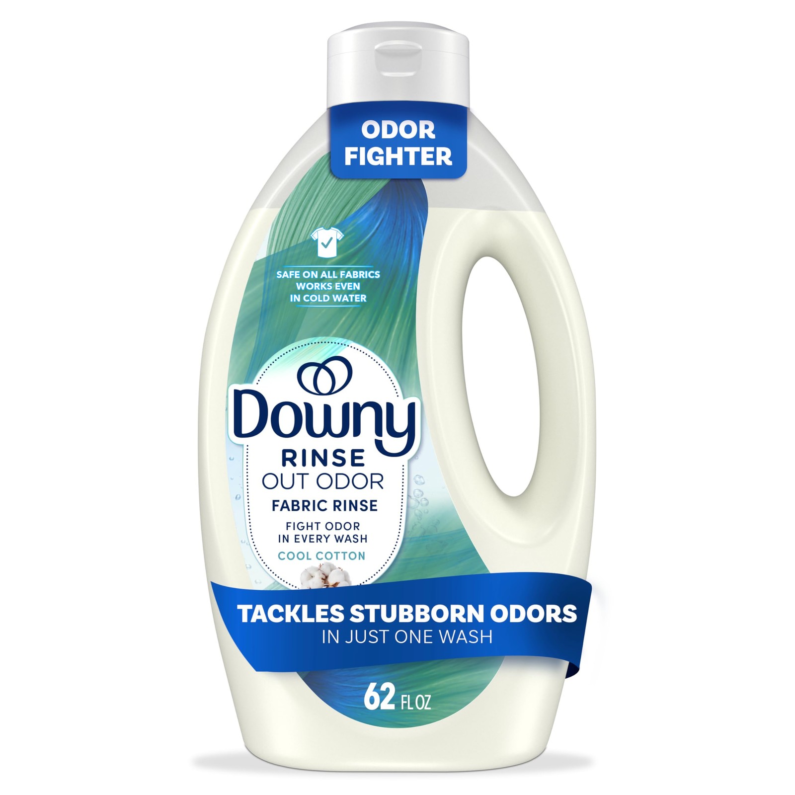 62 Fl Oz Rinse Laundry Odor Remover Cool Cotton Scent Fabric Softener HE Wash
