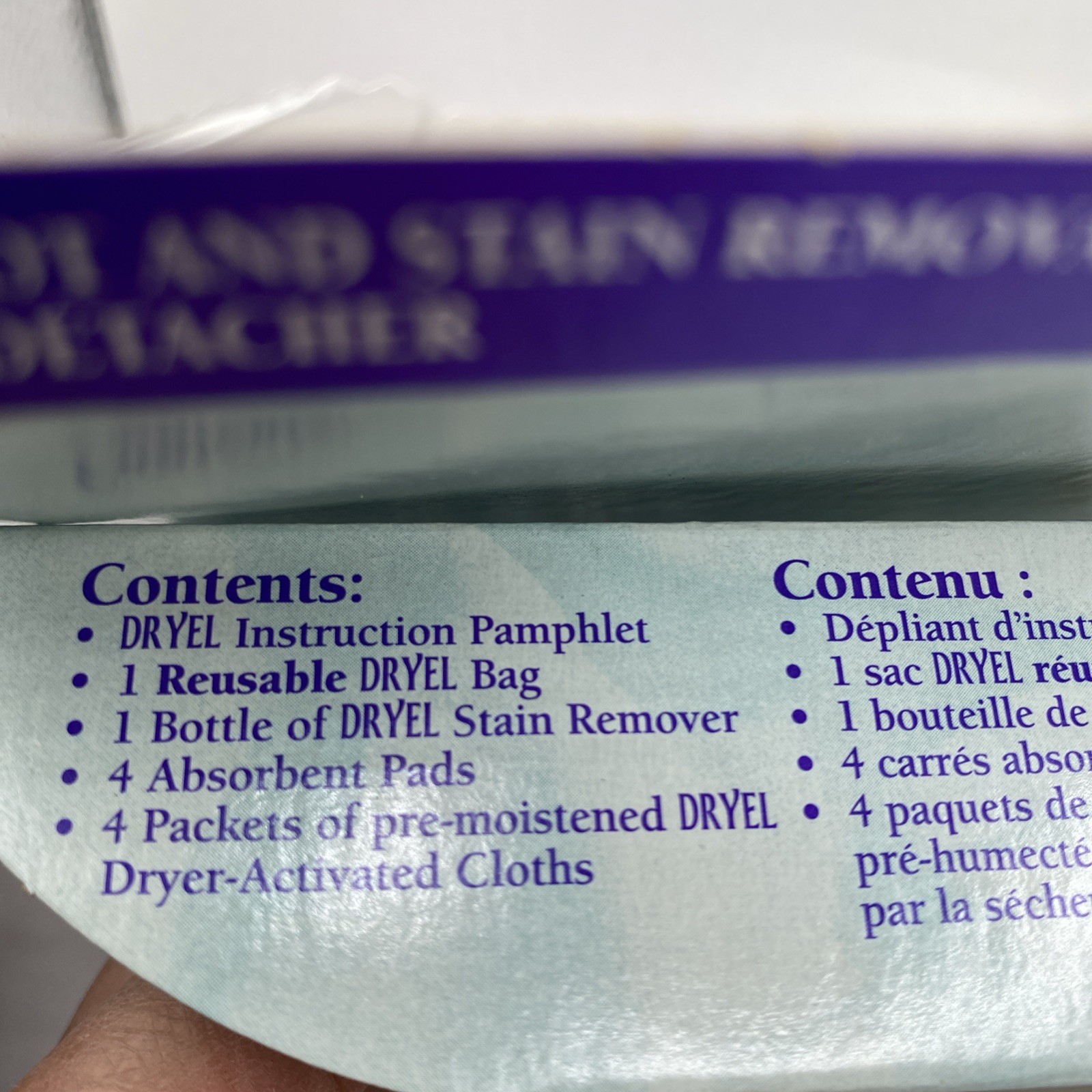 Dryel Dry Clean At Home Starter Kit 4 Loads Cloths Pads Bag Stain Remover