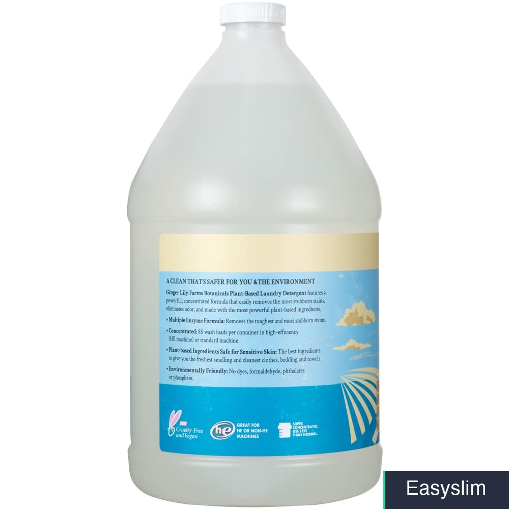 Laundry Detergent 128 Fl Oz Plant-Based Concentrated 85 Loads