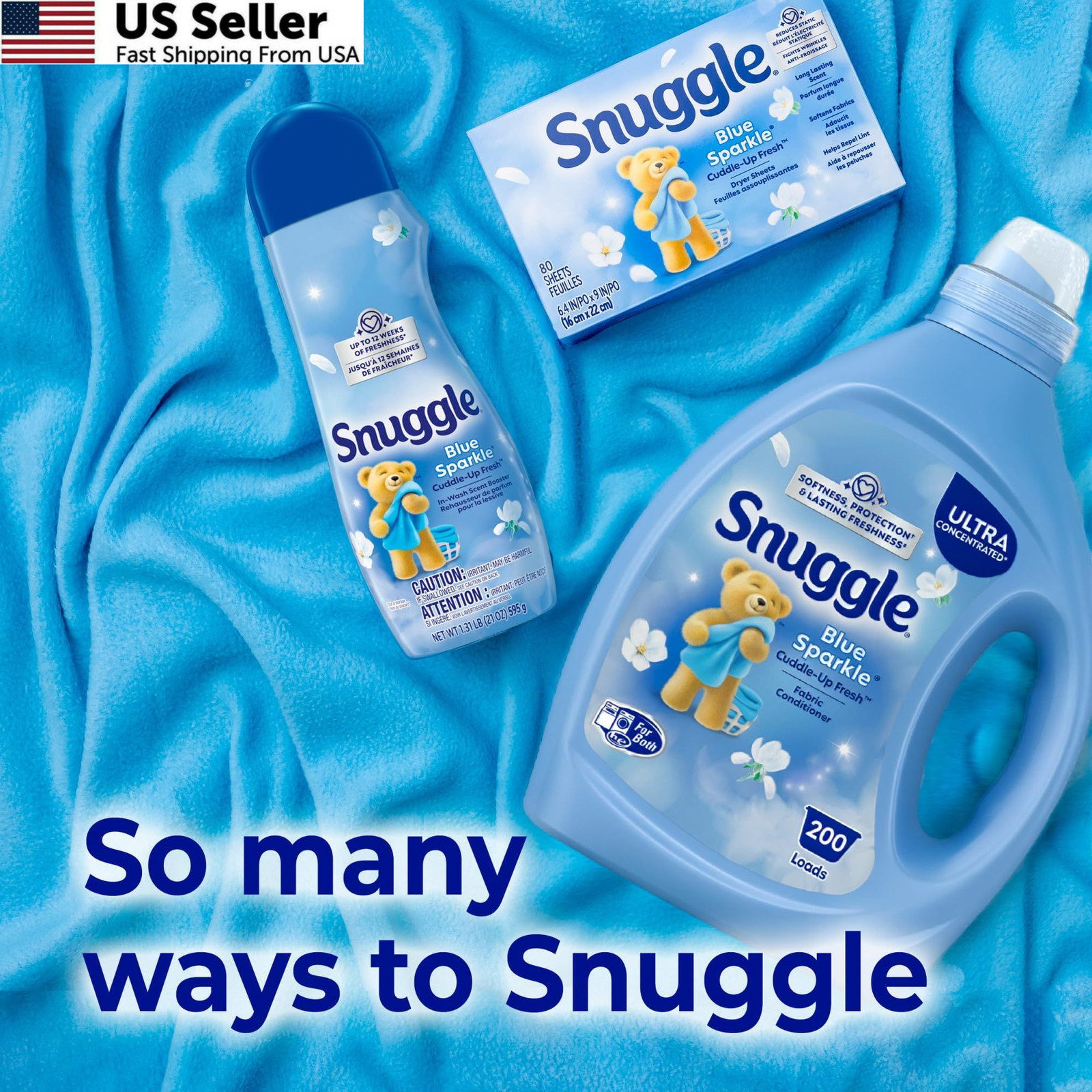 Snuggle Fabric Softener Liquid, Ultra Concentrated, 80 320 Fl Oz (Pack of 1)