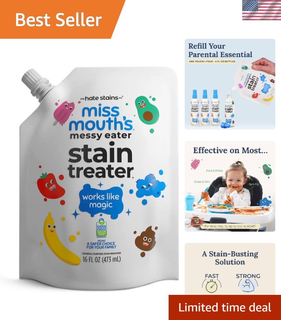 Messy Eater Stain Treater 16oz Refill – Fast, Safe & Effective for Baby Clothes